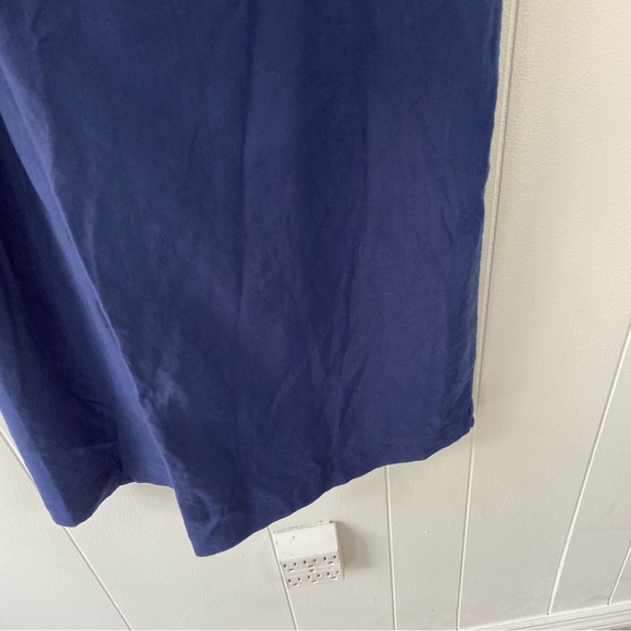 NWT INC INTERNATIONAL CONCEPTS Navy Blue Linen Blend Wide-Leg Stretch Pants sz 2 - Picture 14 of 15